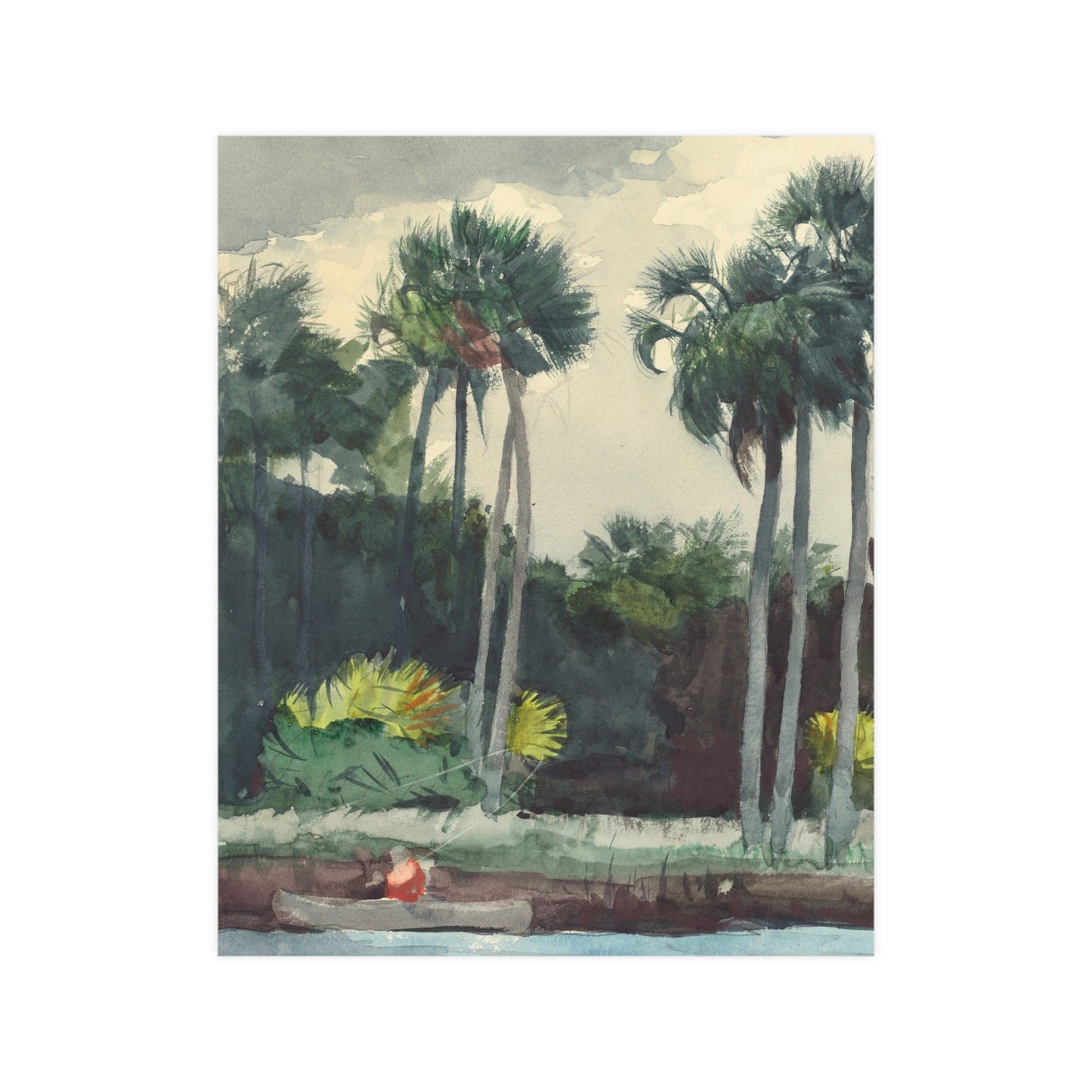 Red Shirt Homosassa Florida - Winslow Homer Fine Art Poster