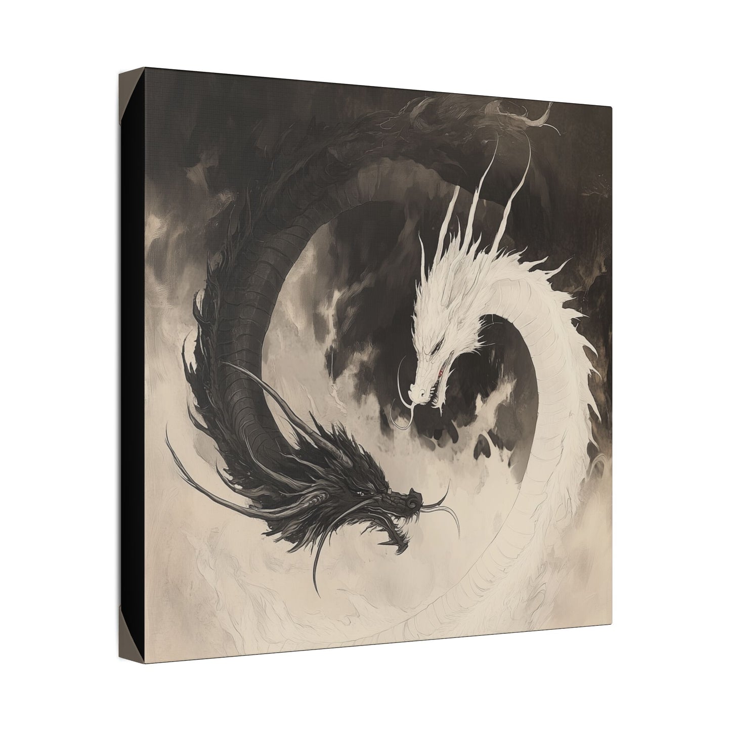 Yin & Yang - Dragon Art Collection -  Fine Art Print on Canvas