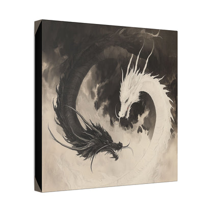Yin & Yang - Dragon Art Collection -  Fine Art Print on Canvas