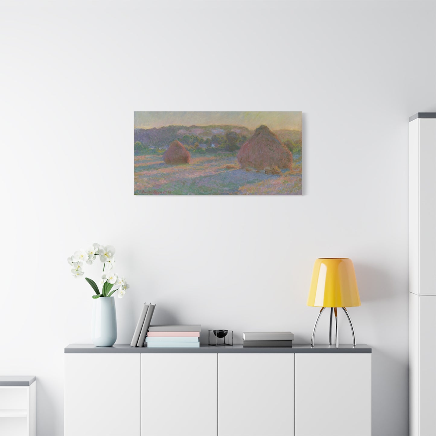Claude Monet - Fields of Wheat Fine Art Canvas Print