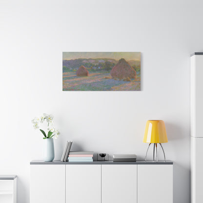 Claude Monet - Fields of Wheat Fine Art Canvas Print