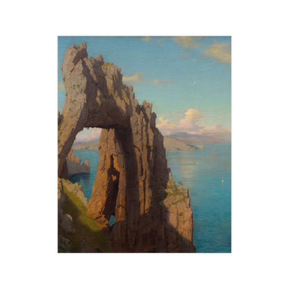 Natural Arch at Capri - Italian Coast Fine Art Poster