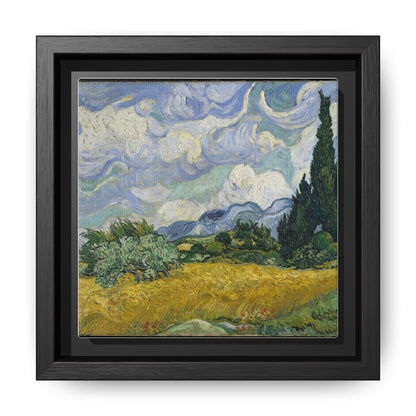 Van Gogh - Wheat Field with Cypresses - Museum Collection - Framed Canvas Print
