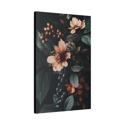 Evergreen Moody Botanical -Secret Garden Series  - Fine Art Print on Canvas