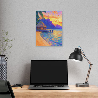 Mornings are Better on Vacation  - Fine Art Print on Canvas