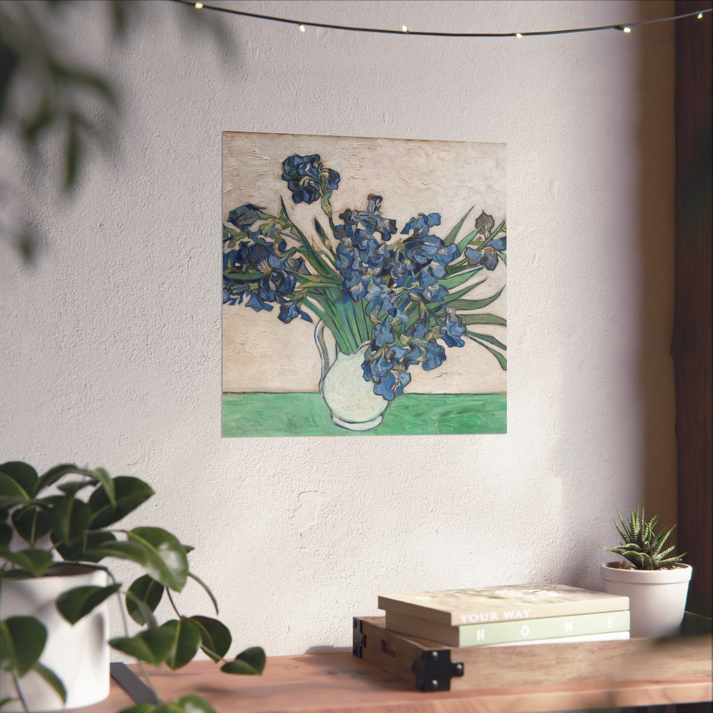 Van Gogh Irises Fine Art Print - Blue Flowers Wall Art