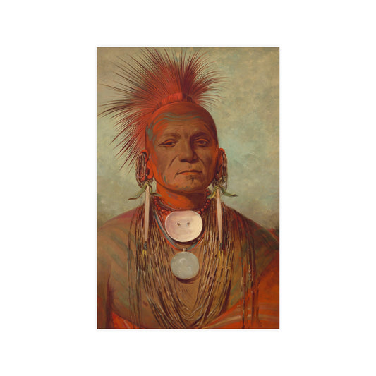 Iowa Medicine Man Portrait - George Catlin - Fine Art Poster