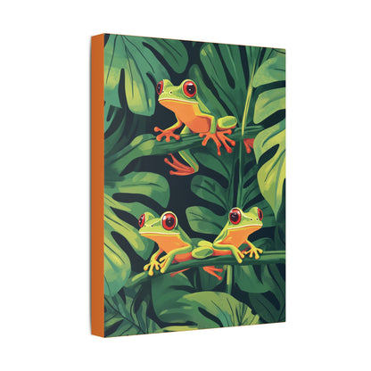 Tree Frog Trio - Garden Friends Series - Fine Art Print on Canvas