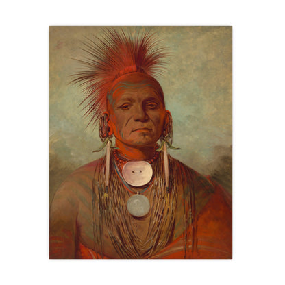 Iowa Medicine Man Portrait - George Catlin - Fine Art Poster