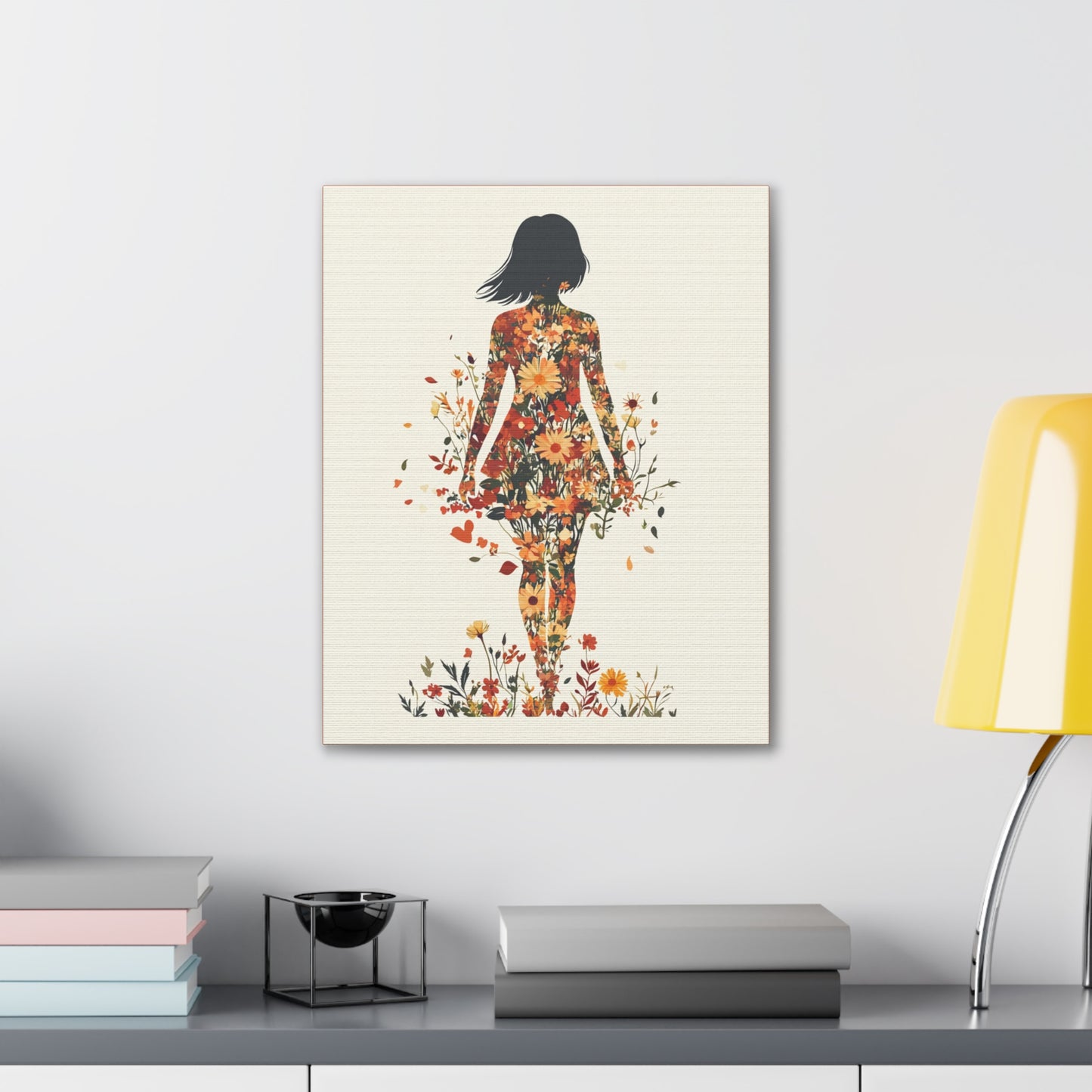 You Belong Among the Wildflowers  - Flower Girl - Print on Canvas