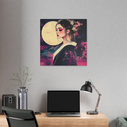 Magenta Moon - Fine Art Print on Canvas