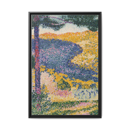 Valley with Fir Shade on the Mountain - Museum Collection - Framed Canvas Print