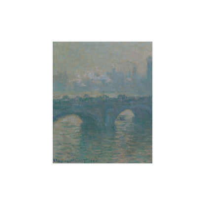 Waterloo Bridge Gray Weather - Monet Fine Art Poster