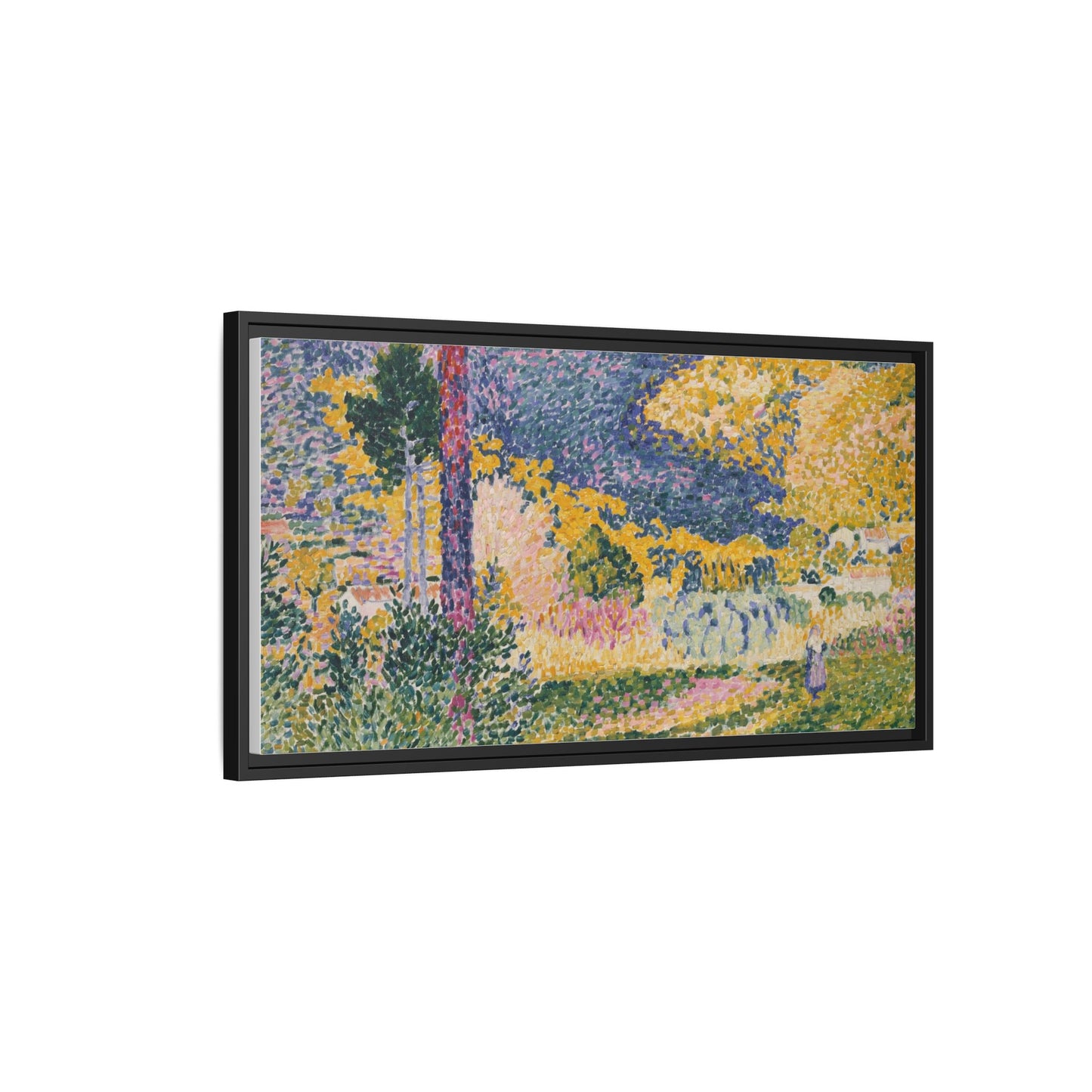 Valley with Fir Shade on the Mountain - Museum Collection - Framed Canvas Print