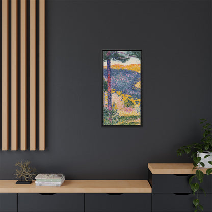 Valley with Fir Shade on the Mountain - Museum Collection - Framed Canvas Print