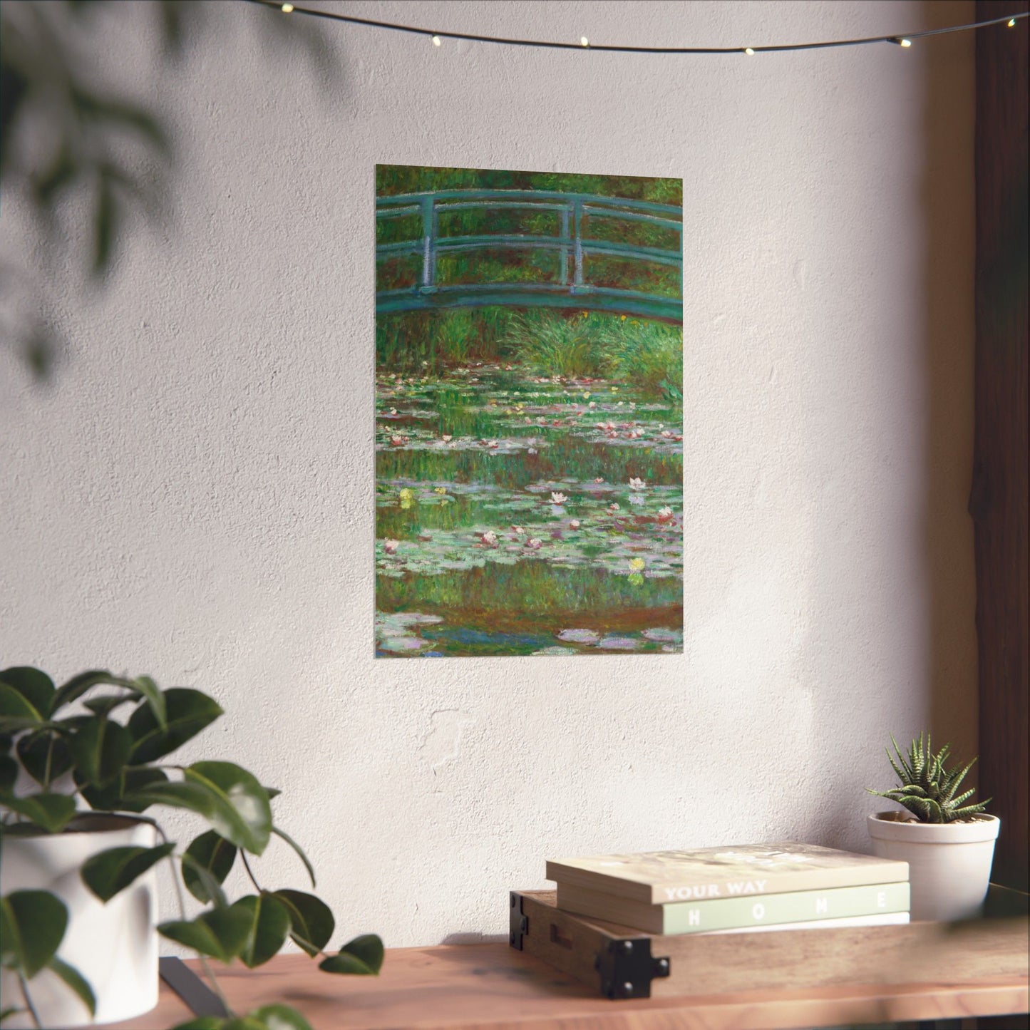 Claude Monet - Japanese Foot Bridge Fine Art Canvas Print