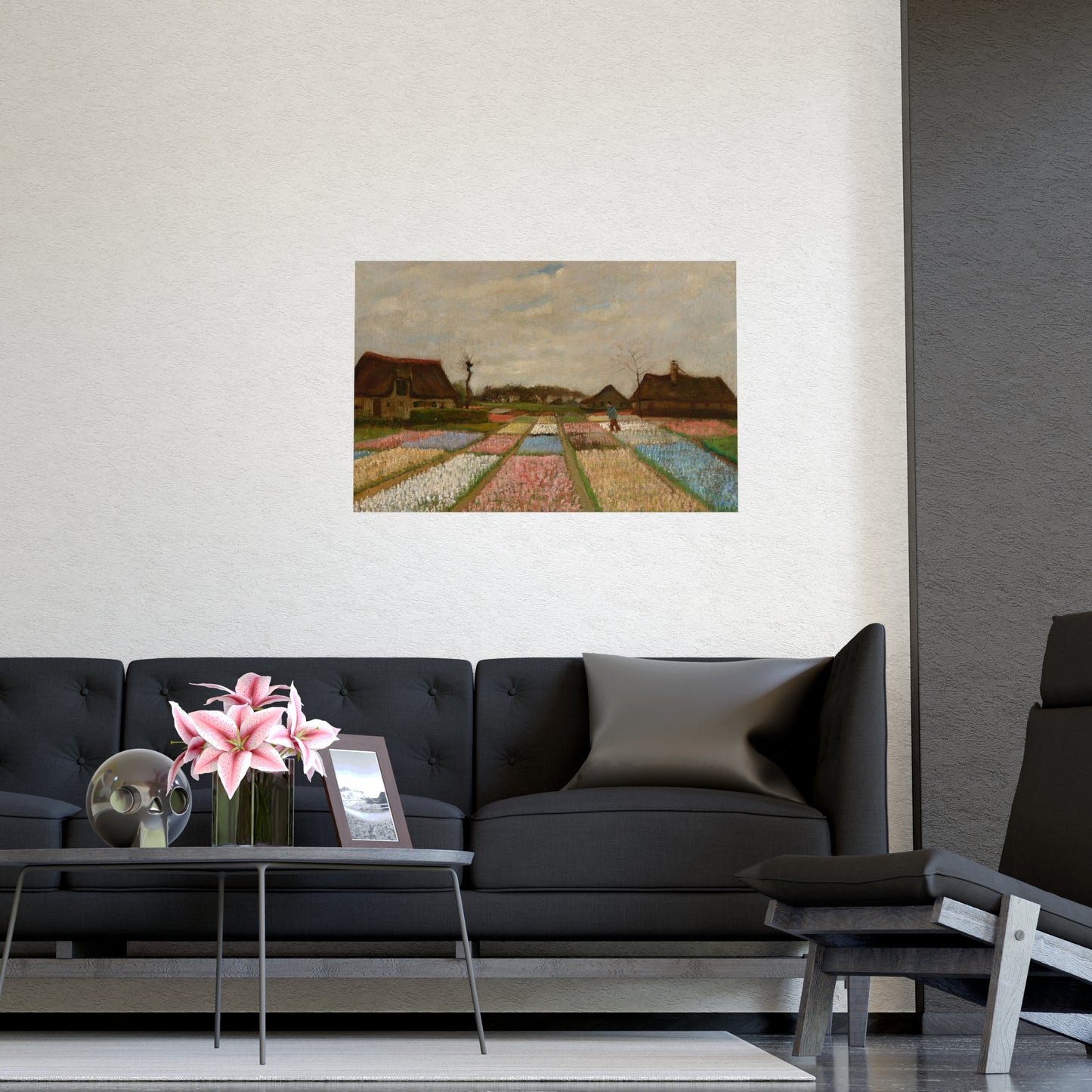 Flower Beds in Holland - Van Gogh Fine Art Poster