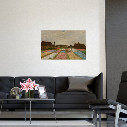 Flower Beds in Holland - Van Gogh Fine Art Poster