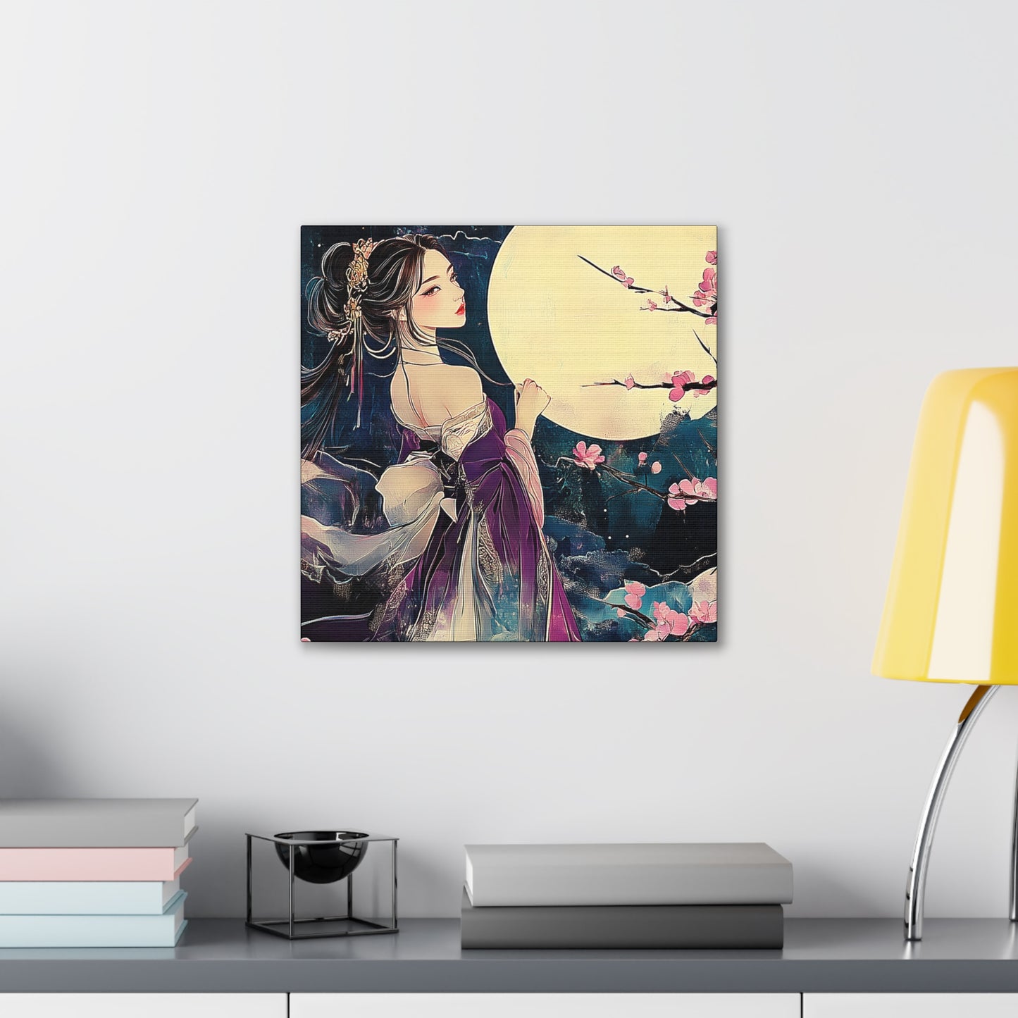 Thinking of You in the Moonlight - Fine Art Print - Wall Art on Canvas