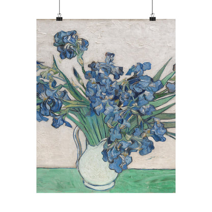 Van Gogh Irises Fine Art Print - Blue Flowers Wall Art