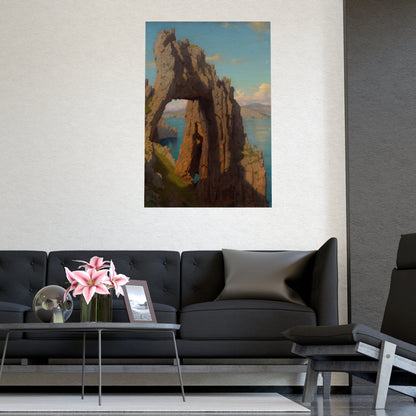 Natural Arch at Capri - Italian Coast Fine Art Poster
