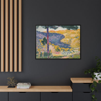 Valley with Fir Shade on the Mountain - Museum Collection - Framed Canvas Print