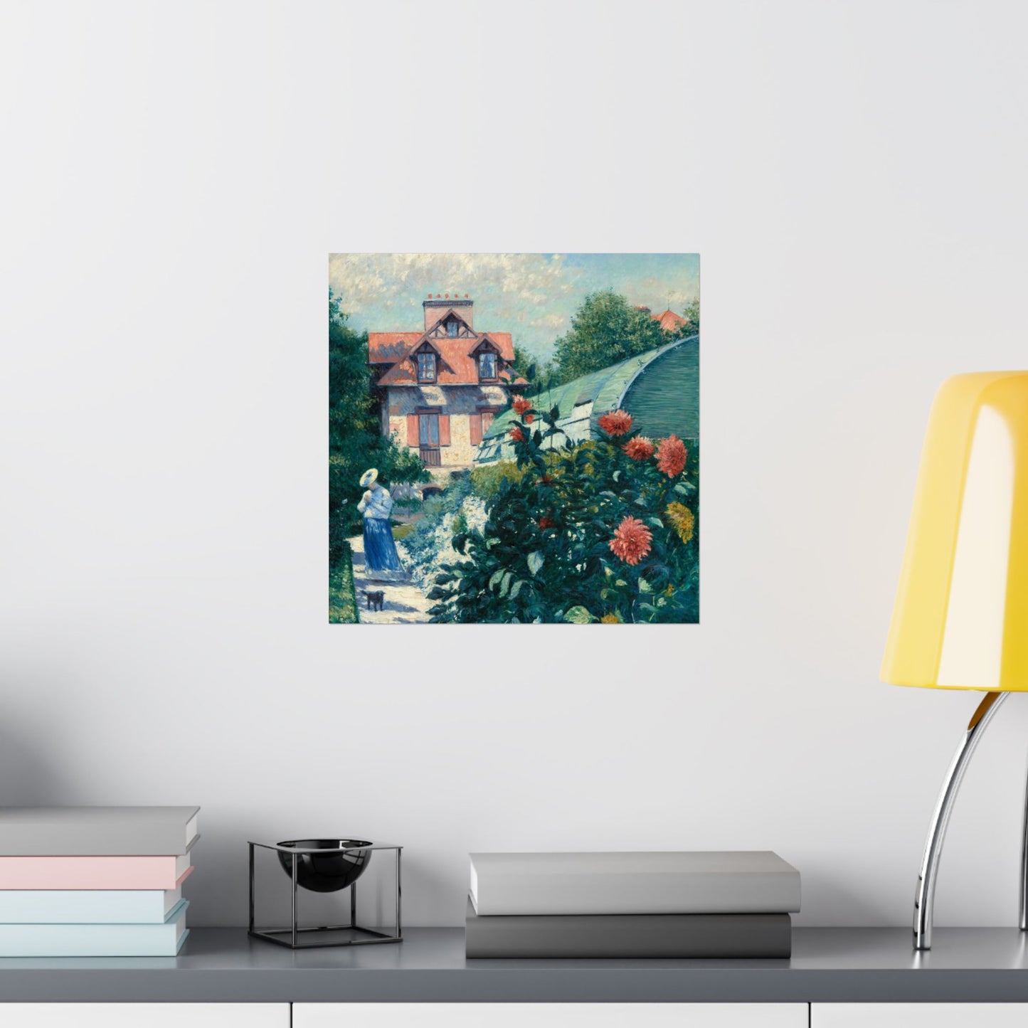 Dahlias Vintage Botanical Fine Art Print