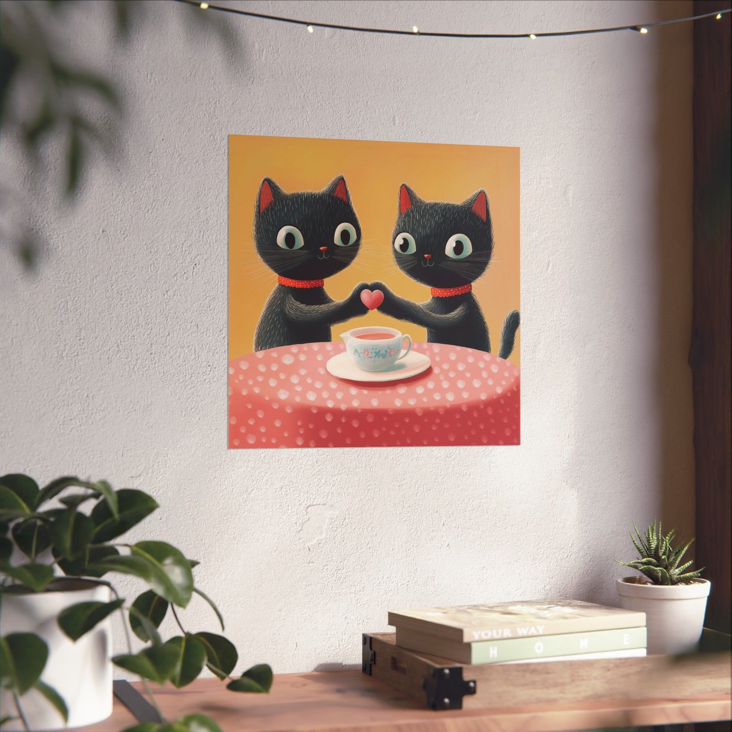 Cat Café - Loving Life - Matte Vertical Posters - Perfect Wall Art for Cat Lovers