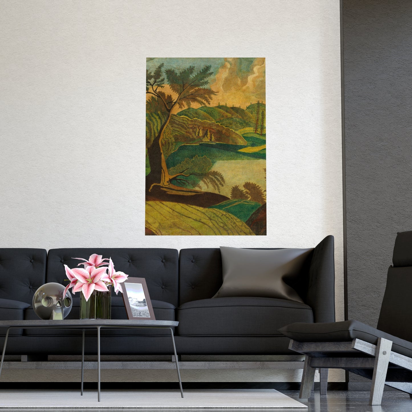 Stylized Landscape - Modern Abstract Fine Art Poster