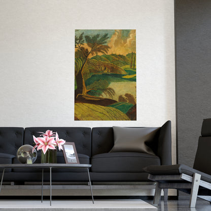 Stylized Landscape - Modern Abstract Fine Art Poster