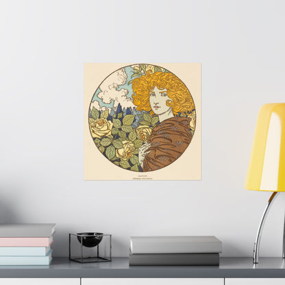 Jealousy - Classic Art - Fine Art Print - Vintage Floral Art Print - Matte Vertical Poster - Art Noveau Posters
