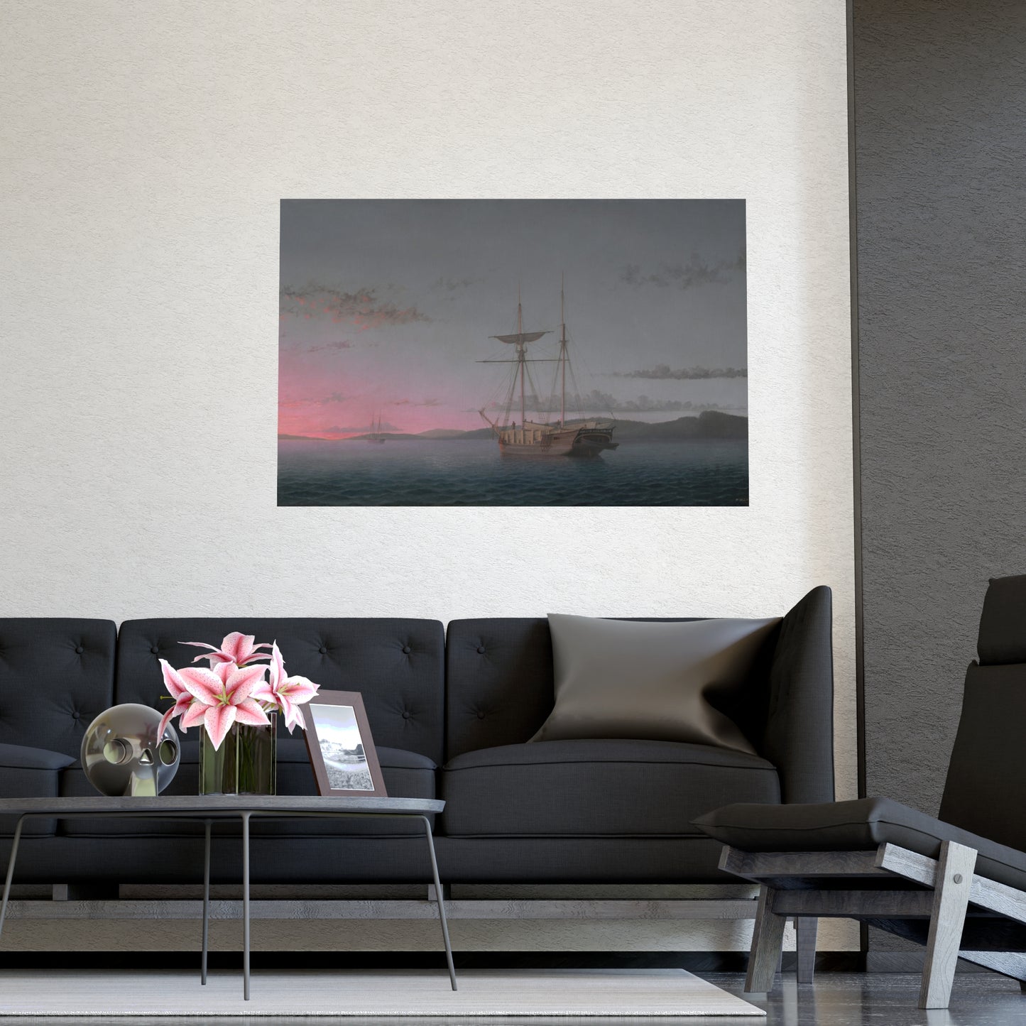 Lumber Schooners at Evening Penobscot Bay - Maritime Fine Art Poster