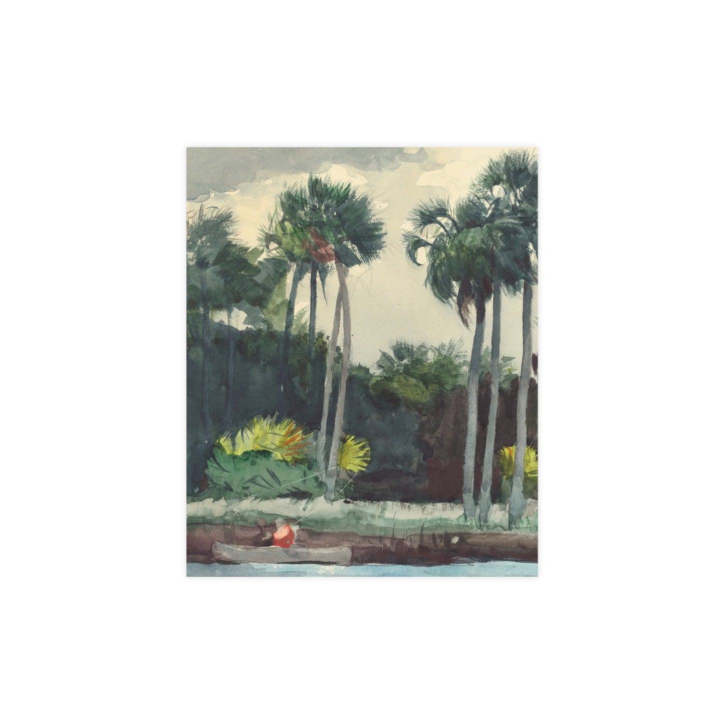 Red Shirt Homosassa Florida - Winslow Homer Fine Art Poster