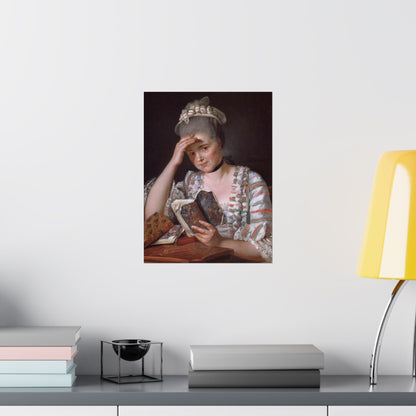 Classic Portrait - Fine Art Print - Matte Vertical Poster - Timeless Literary Woman - Art for Home Décor
