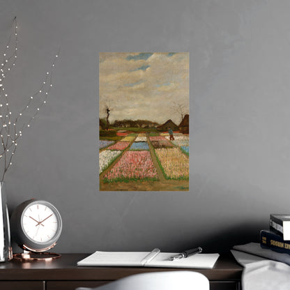 Flower Beds in Holland - Van Gogh Fine Art Poster
