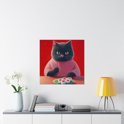 9 Lives Sushi Bar Art Print - Matte Vertical Posters