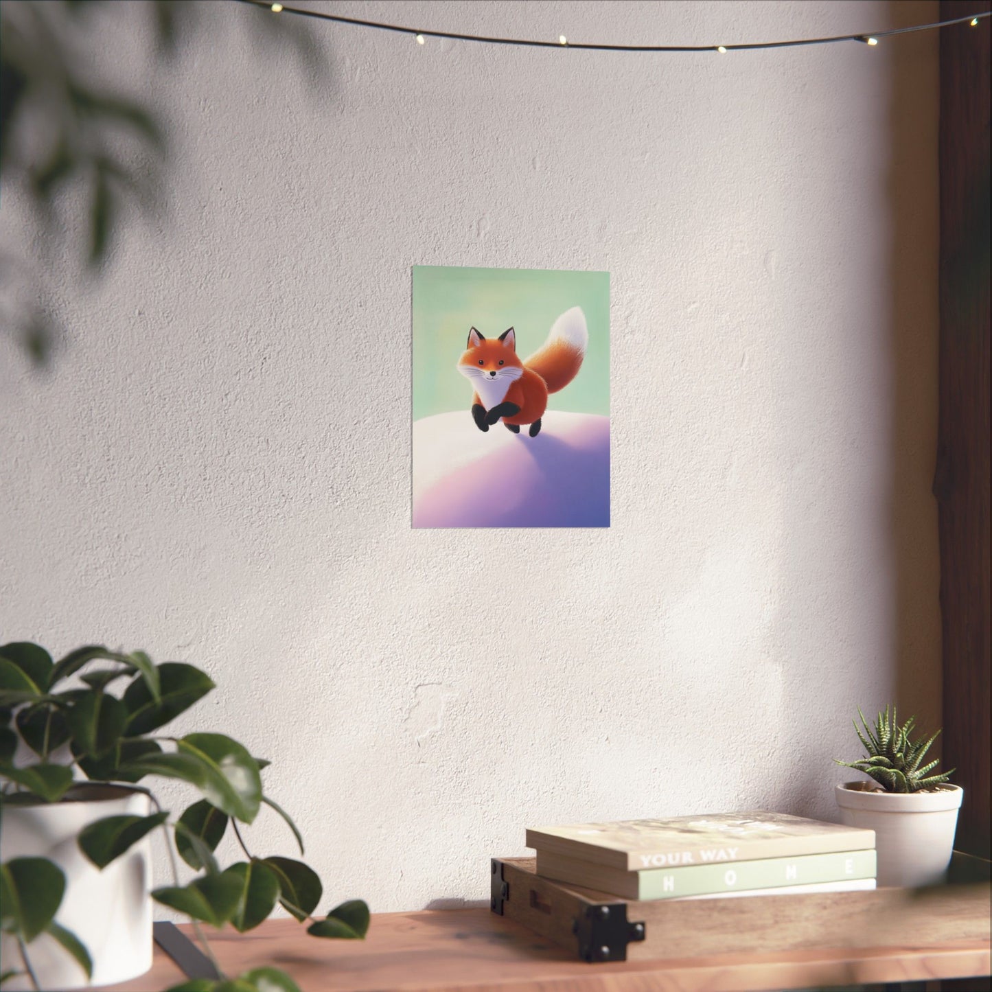 Playful Fox  - Whimsical Animals Wall Art - Cute Animal Posters -  Love Foxes - Vertical Poster
