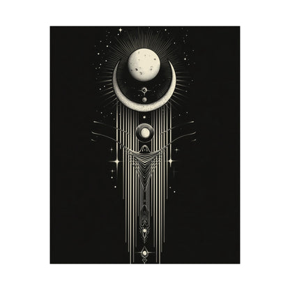 Guided by the Moon - Fine Art Print - Cosmic Poster - Celestial Wall Art - Astronomy Lovers - Space - Ethereal