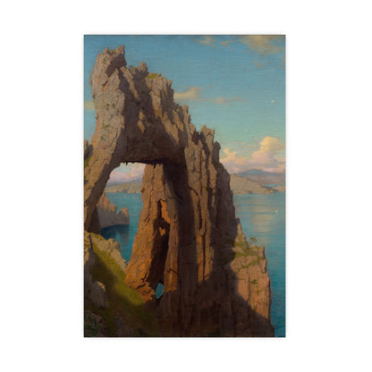 Natural Arch at Capri - Italian Coast Fine Art Poster
