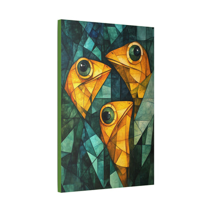 If We Don't Move Maybe They Won't See Us - Garden Friends - Fine Art Print on Canvas
