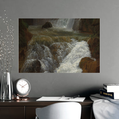 Waterfalls at Tivoli - Italian Landscape Fine Art Poster