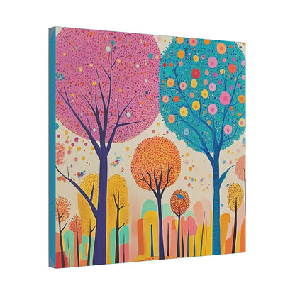 Happy Polka Dot Trees - Delight in Nature Series - Fine Art Print on Canvas