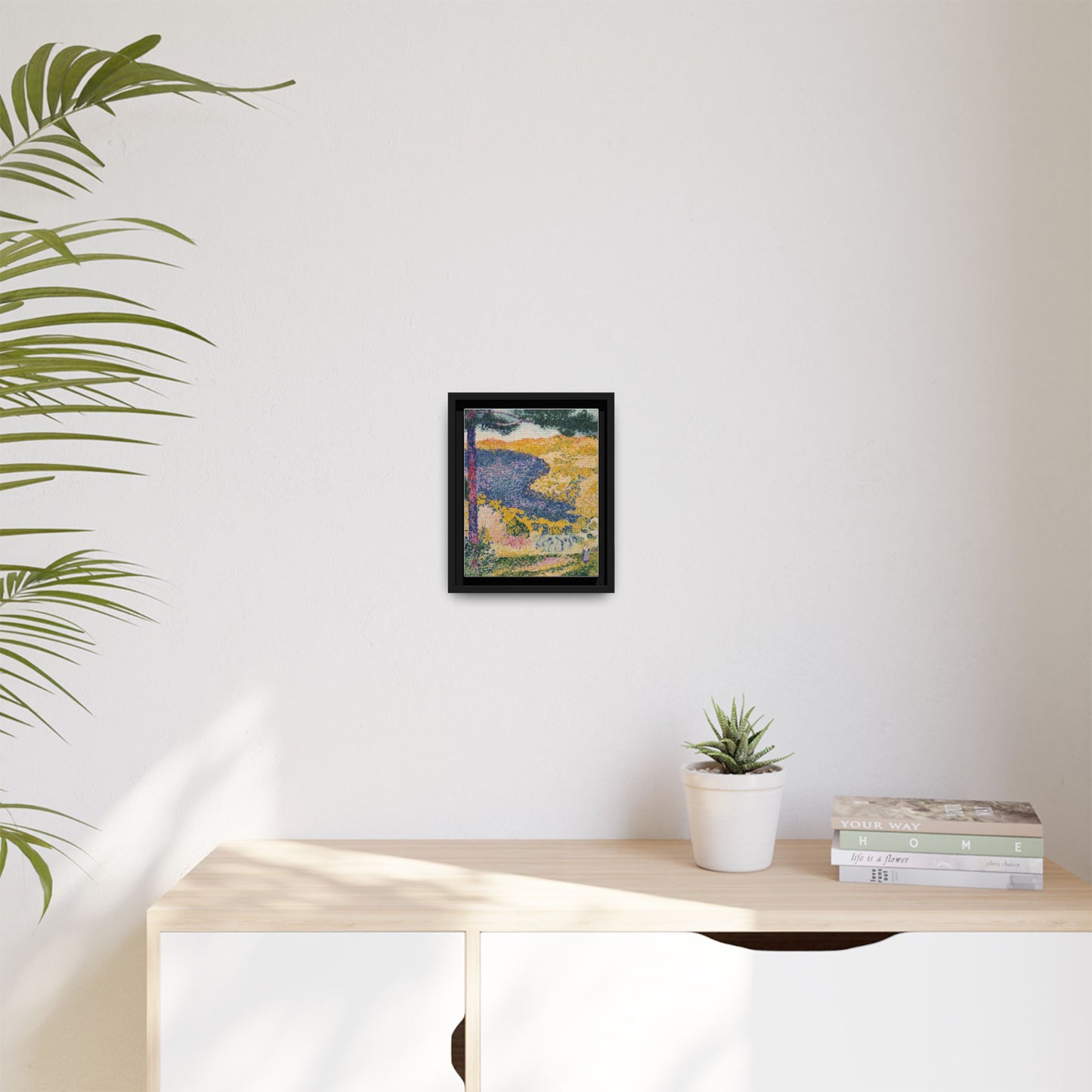 Valley with Fir Shade on the Mountain - Museum Collection - Framed Canvas Print