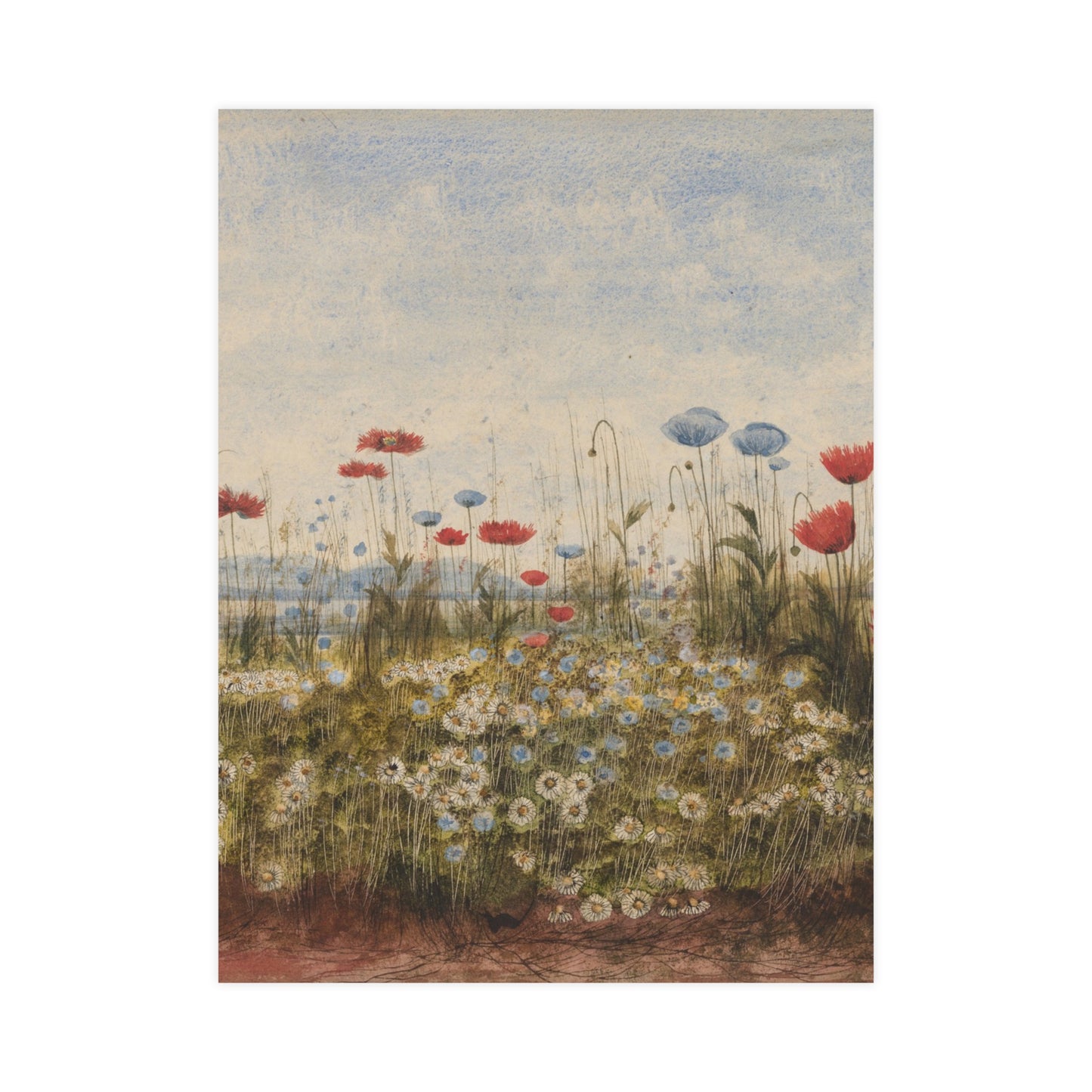 Wildflower Scene - Museum Collection - Fine Art Poster