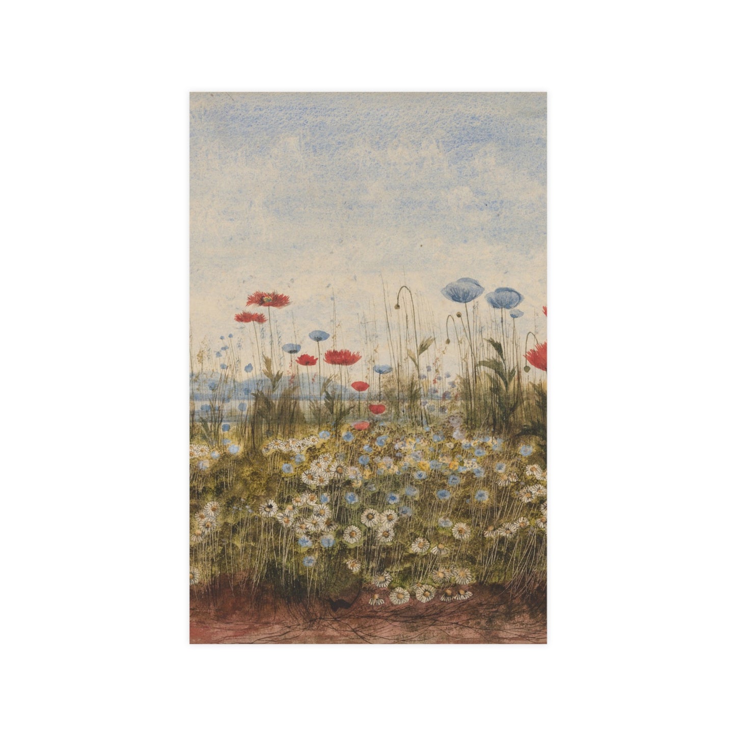 Wildflower Scene - Museum Collection - Fine Art Poster