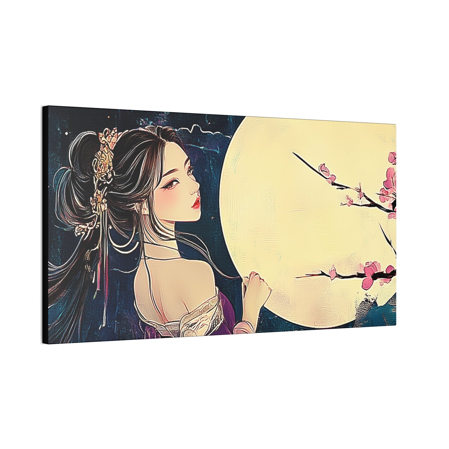 Thinking of You in the Moonlight - Fine Art Print - Wall Art on Canvas