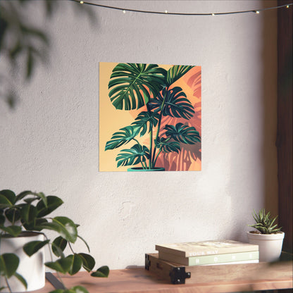 Tropical Monstera Botanical Fine Art Print