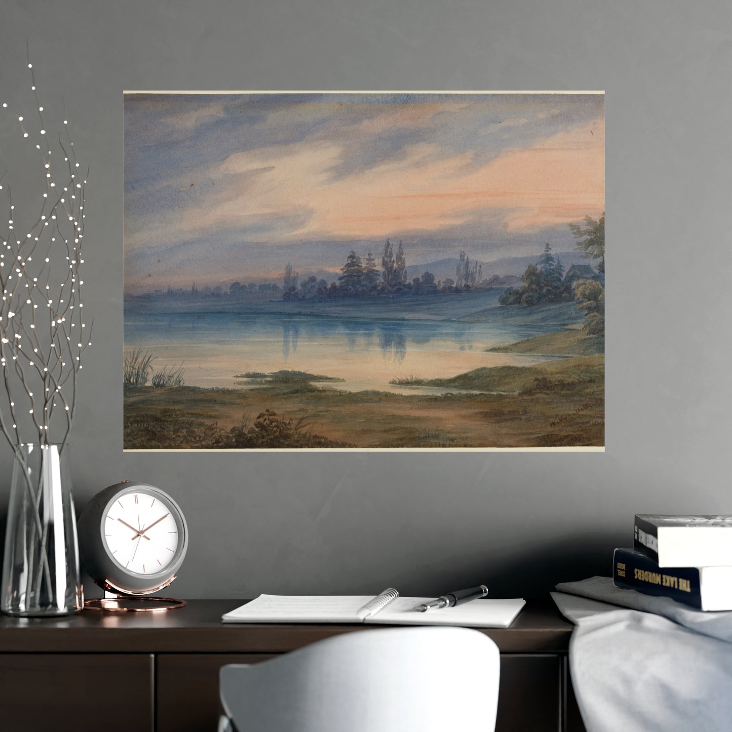 Landscape near Strasbourg - European Pastoral Fine Art Poster