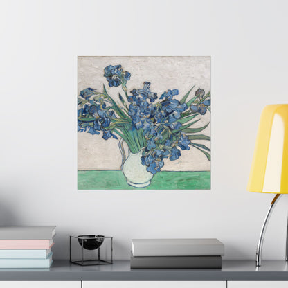 Van Gogh Irises Fine Art Print - Blue Flowers Wall Art