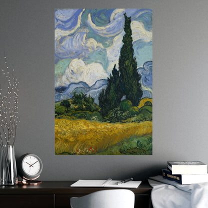 Van Gogh - Wheat Field with Cypresses - Museum Collection - Fine Art Poster